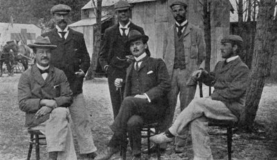 De mannen die de pest bestrijden in Kaapstad, illustratie uit The King, 25 mei 1901 door English Photographer